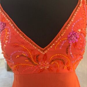 Embroidered V-Neck Dress